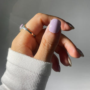 Lila Short Square Press On Manicure Nails