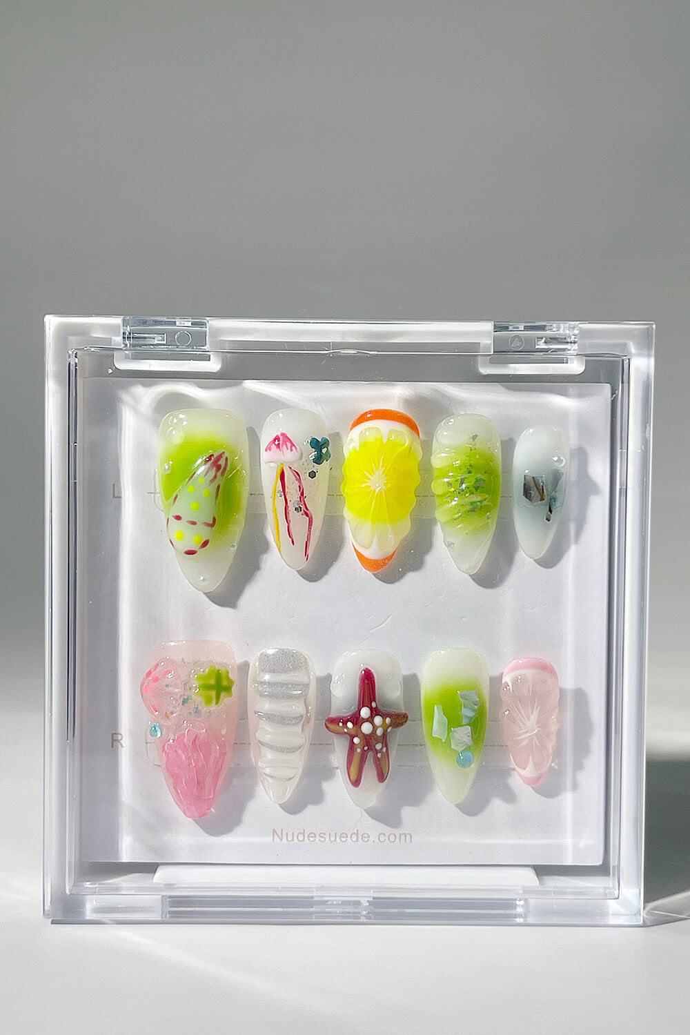 Jelly Fruits Medium Almond Press On Manicure Nails