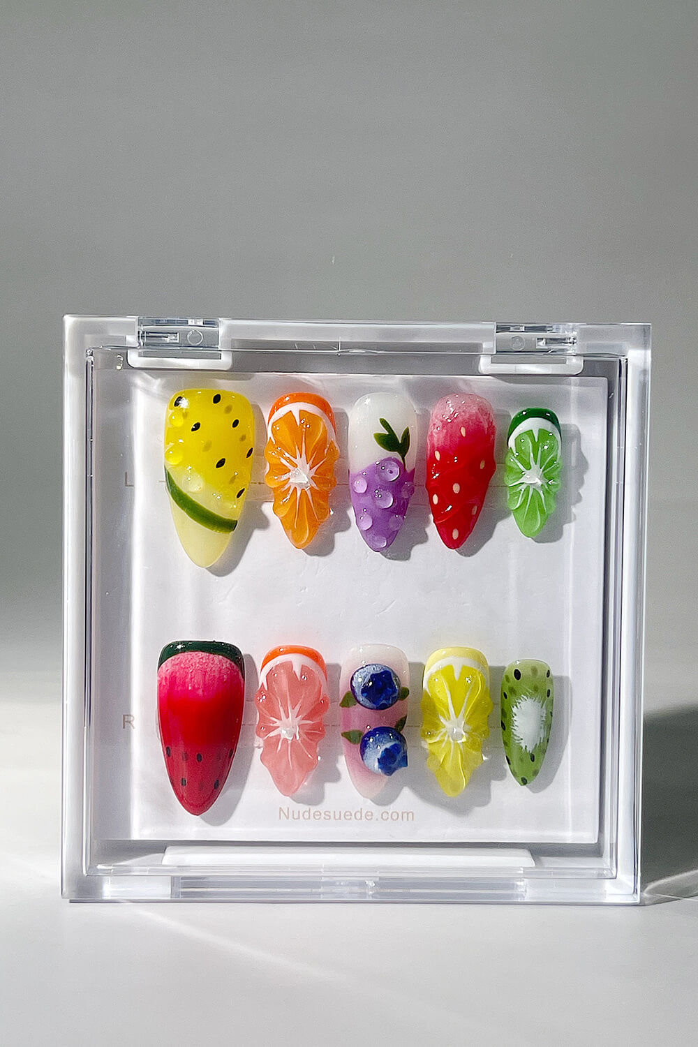 Fruits Medium Almond Press On Nails