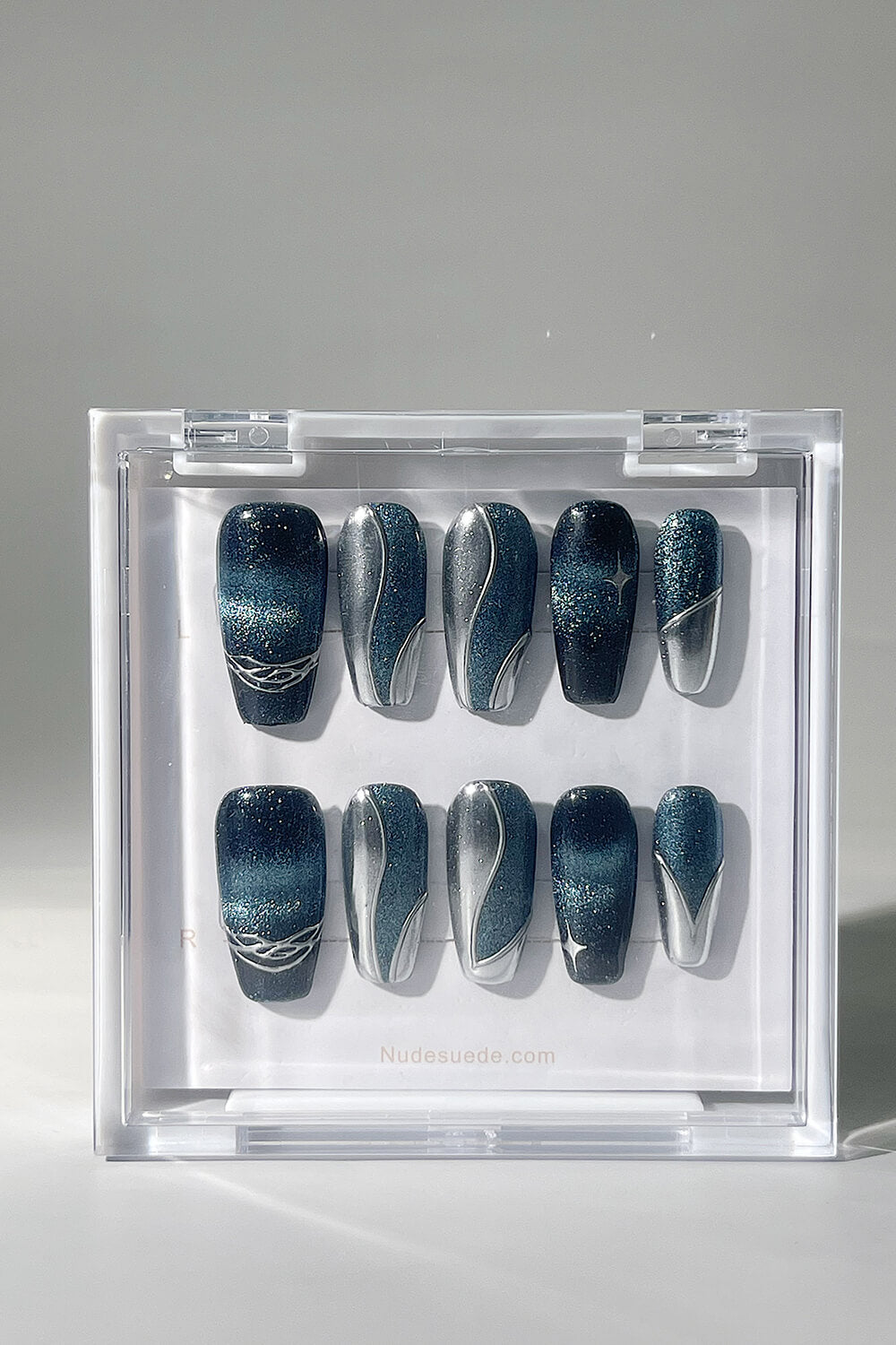Galaxy Medium Coffin Press On Nails