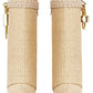 Raffia Padlock Detail Folded Wedge Heel Ankle Boots