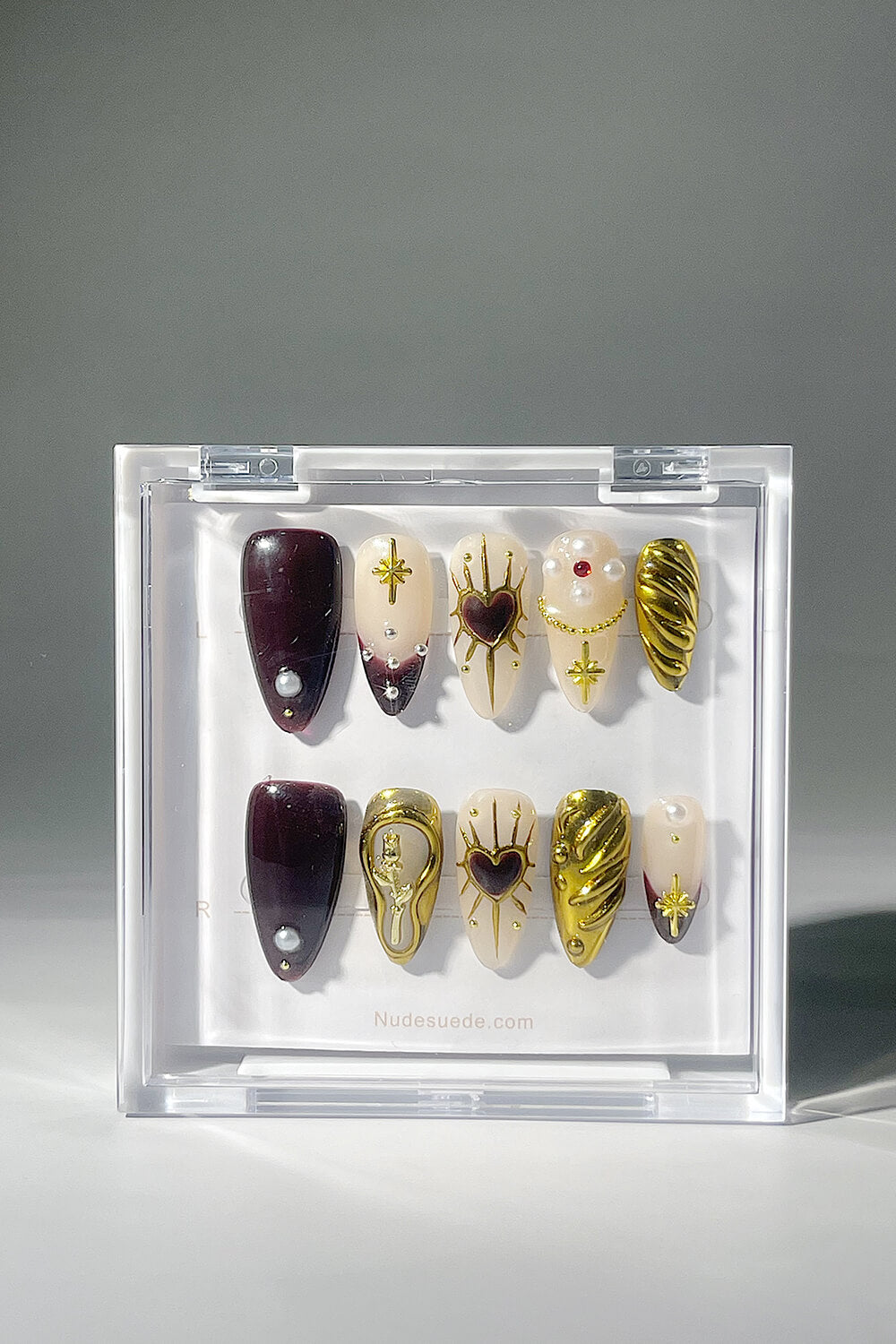 Gothic Medium Almond Press On Manicure Nails