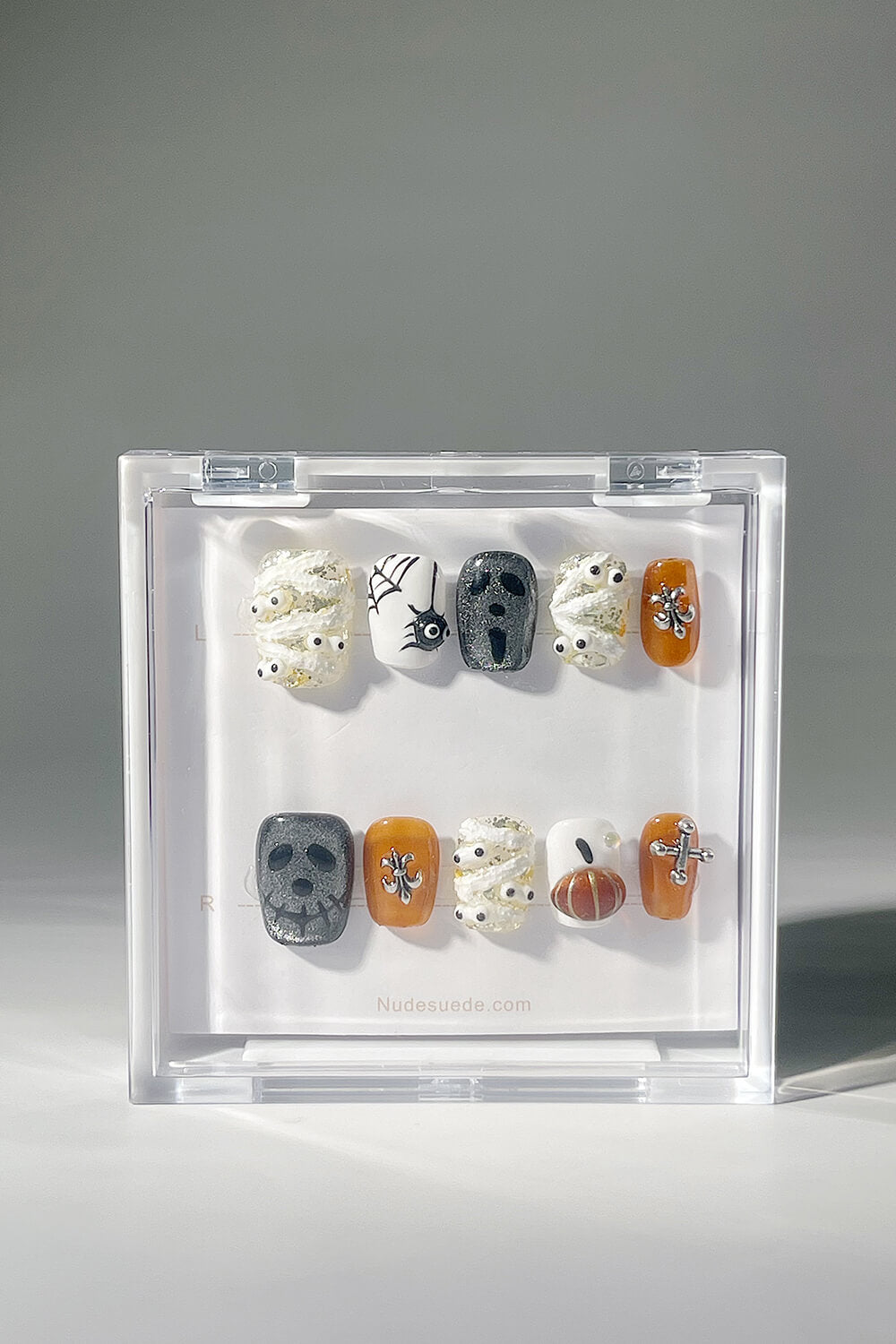 Halloween Short Square Press On Manicure Nails