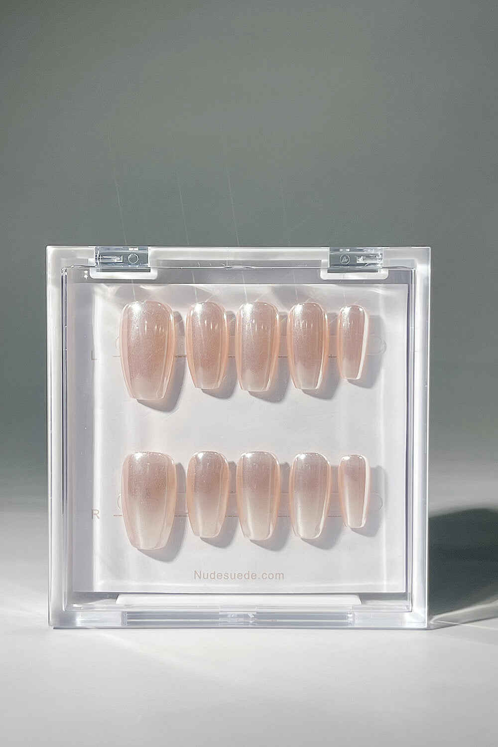 Metallic Pink Glazed Press On Manicure Nails
