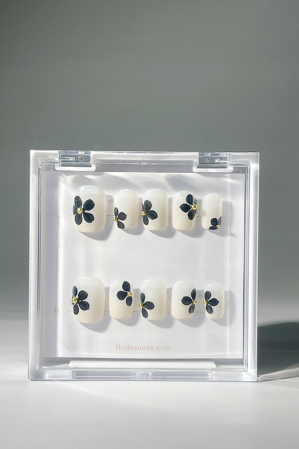 Camellia Short Square Press On Manicure Nails