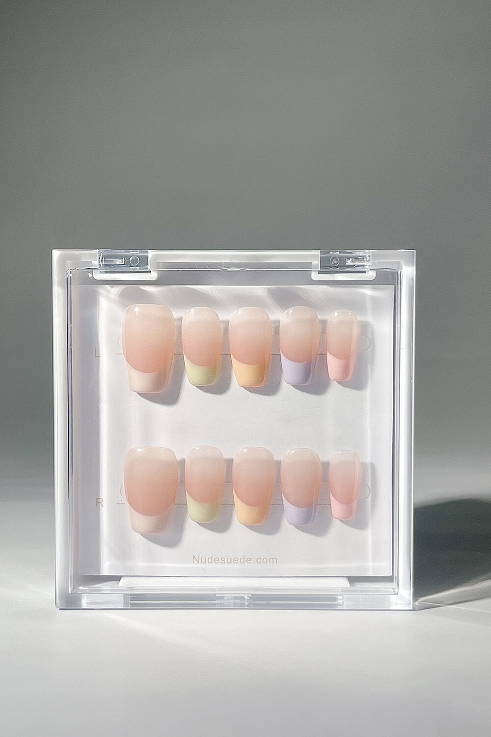 Blush French Press On Manicure Nails
