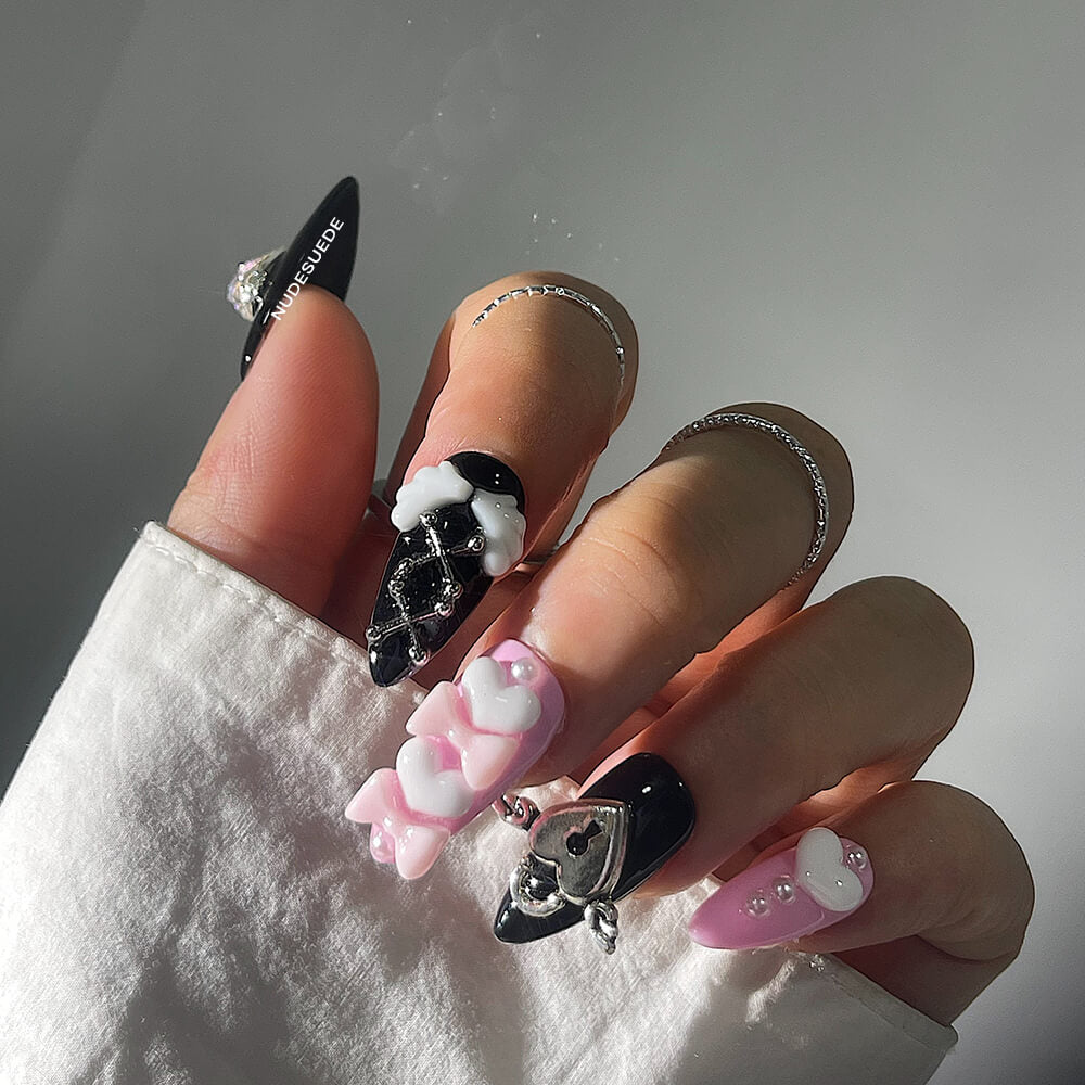 Sailor Moon Medium Almond Press On Nails
