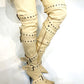 Multi Buckle Pointed Toe Thigh High Stiletto Heel Boots - Khaki