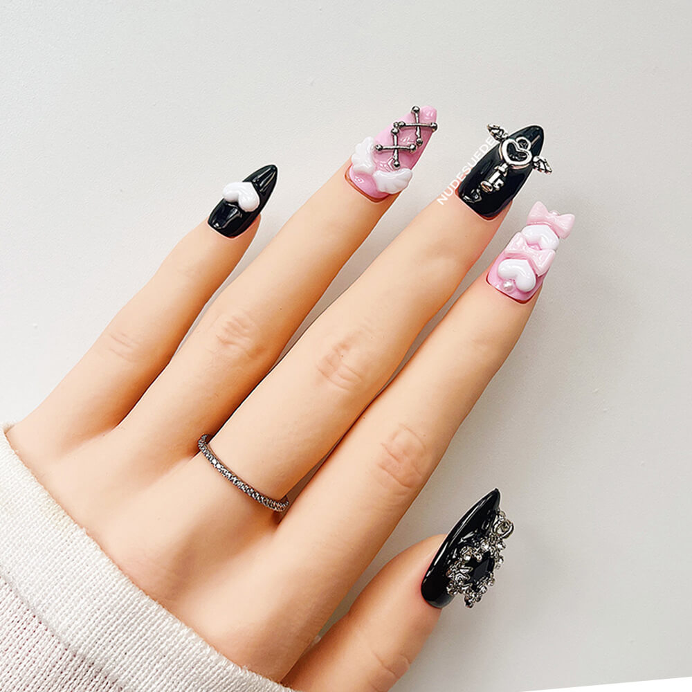 Sailor Moon Medium Almond Press On Nails
