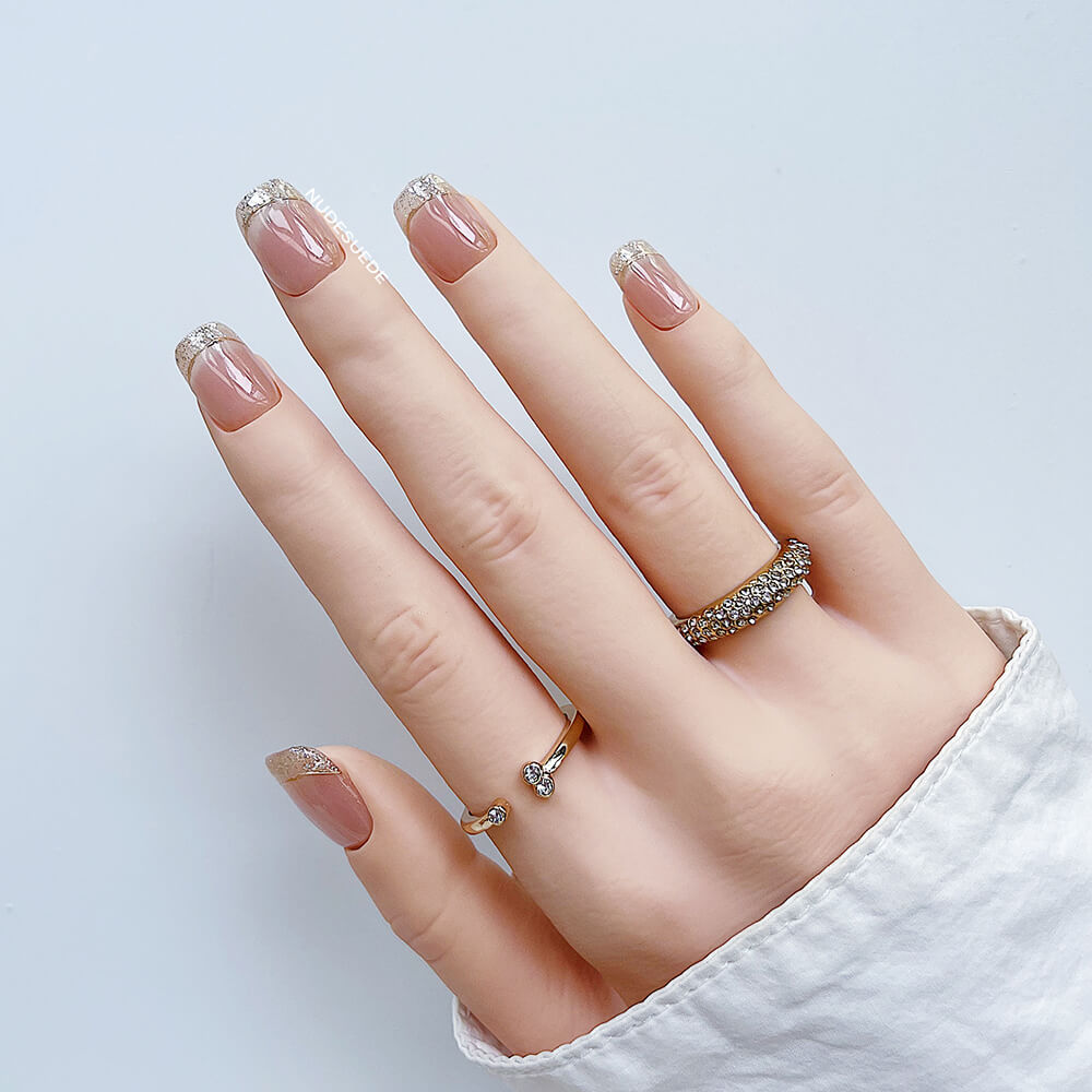 Goal Digger Short Press On Manicure Nails