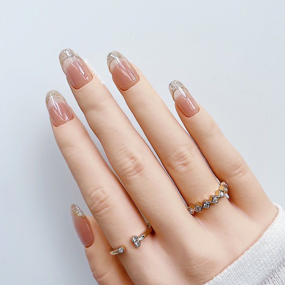 Goal Digger Short Press On Manicure Nails