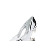 Patent Pointed Toe Morso Heeled Pumps - Silver