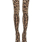 Leopard Print Pointed Toe Thigh High Stiletto Boots