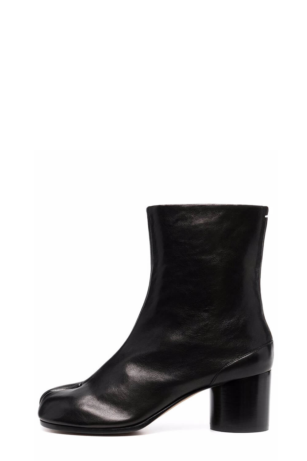 Tabi Split-Toe Block Heel Ankle Boots - Black