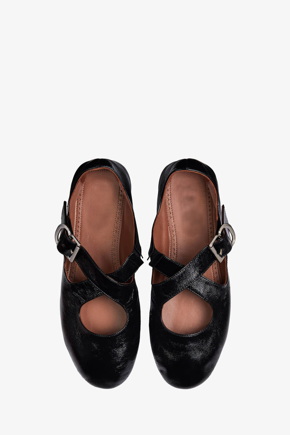 Criss Cross Mary Jane Ballet Flats