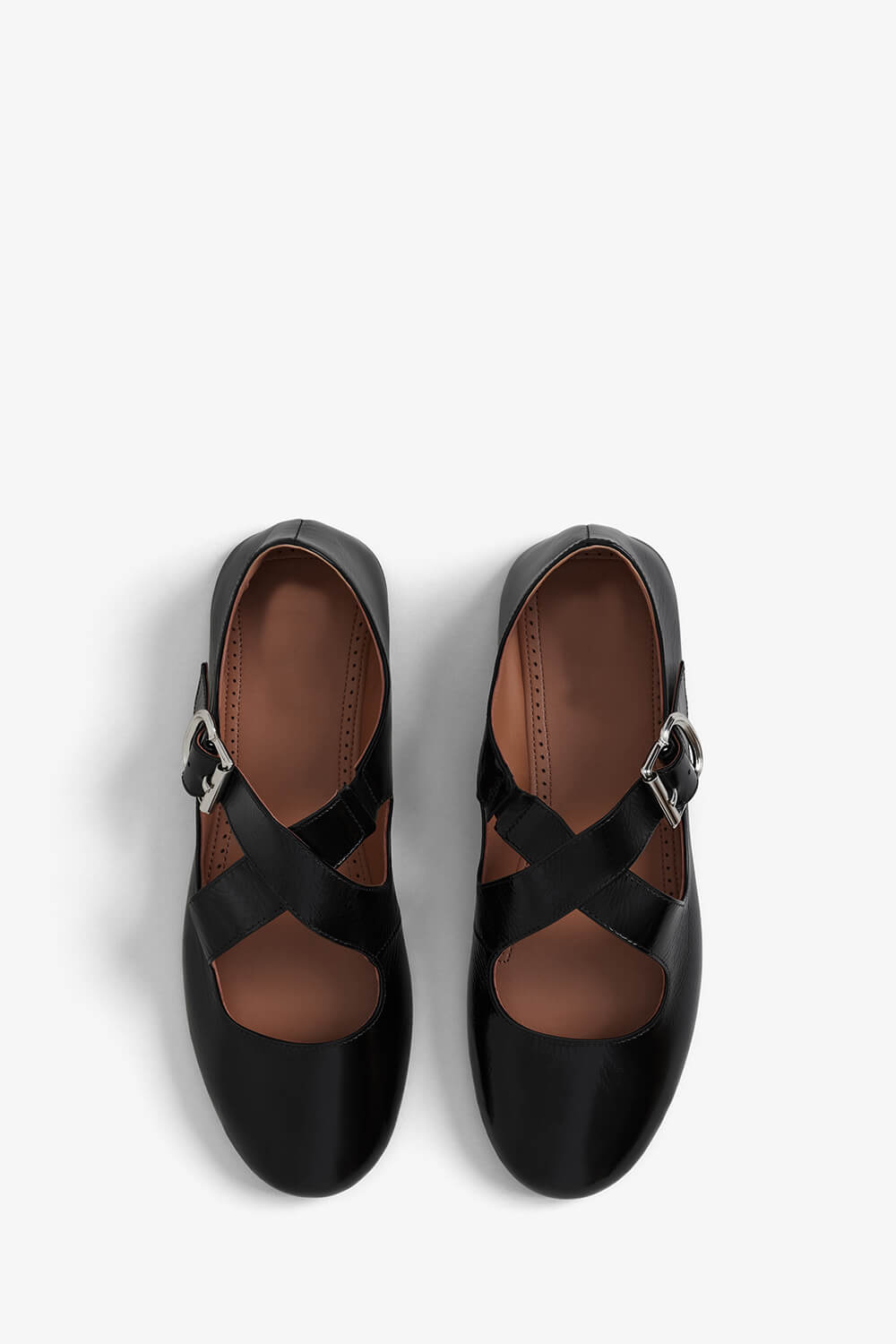 Criss Cross Mary Jane Ballet Flats