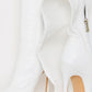 White Croc Print Thigh High Stiletto Boots