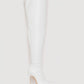 White Croc Print Thigh High Stiletto Boots