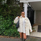 Khaki Green Rounded Knee High Rubberized Flat Boots