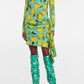 Green Sequined Pointed Toe Stiletto Heel Over The Knee Boots