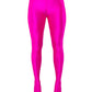 Faux Leather High-Waisted Pointed Toe Stiletto Heel Long Pant Boot - Hot Pink