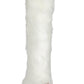 Fluffy Faux Fur Over The Knee Boot - White