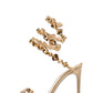Rhinestones-Embellished Snake Wrap Stiletto Sandals - Gold