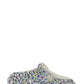 Rhinestone-Embellished Rubber Sling Back Slip On Platform Clogs