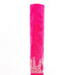 Suede Folded Crystal Knee High Pointed Toe Block Heel Long Boots - Pink