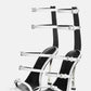 Strappy Buckled Satin Pointed Toe Stiletto Heeled Sandals - White