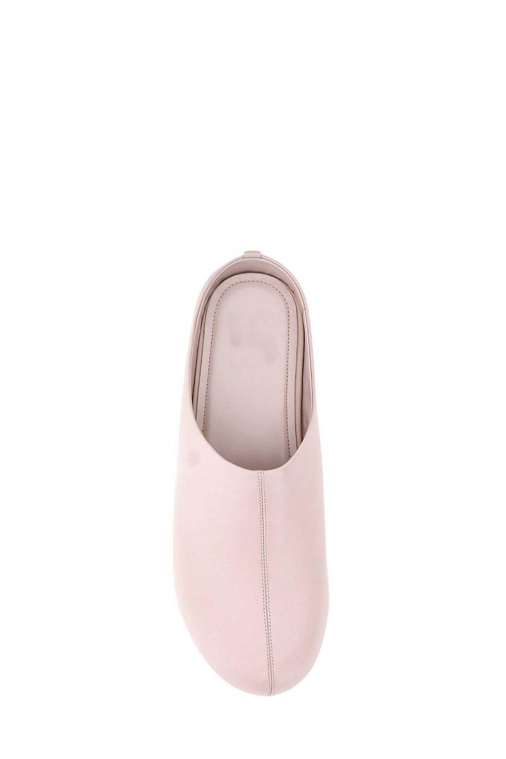 Faux Leather Sling Back Slip On Curved Platform Clogs - Pink