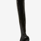 Patent Pointed Toe Over-The-Knee Morso Heeled Boots - Black