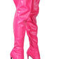 Crocodile-Effect Peep Toe Thigh High Stiletto Boots - Hot Pink