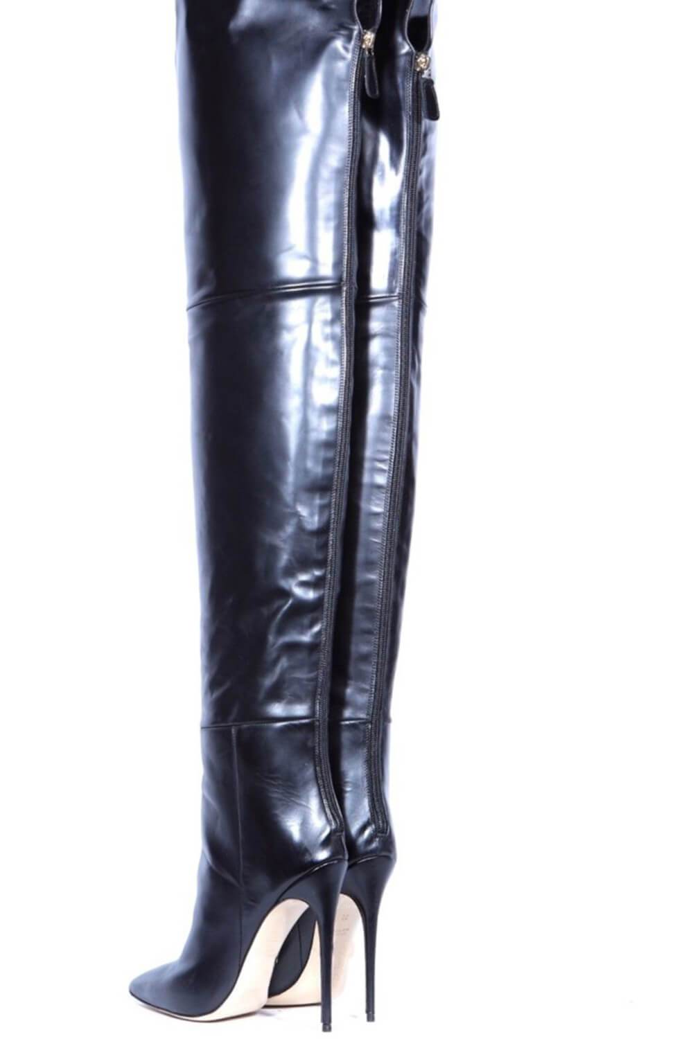 Black Over The Knee Stiletto Boots