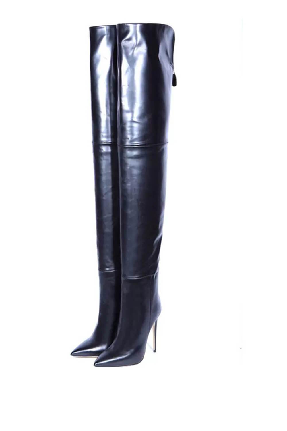 Black Over The Knee Stiletto Boots