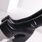 Black Platform Square Toe Statement Block Heel Knee High Boots