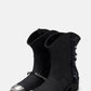 Denim Chain-Link Fringe Ankle Western Cowboy Boots With Square Toe And Hardware Detail - Black