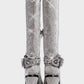 Shine Rhinestone Studded Knee High Block Heel Western Cowboy Boots