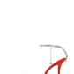 Faux Satin Diamante Chain Detail Ankle Strap Pointed Toe Stiletto Court Heel - Red